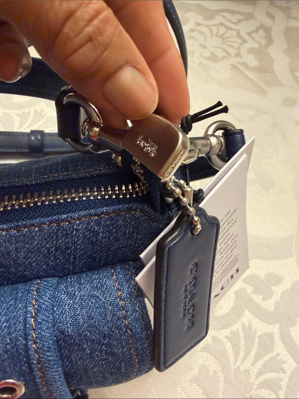 NWT Coach Denim Ashton Shoulder Bag/ Crossbody - Picture 4 of 7